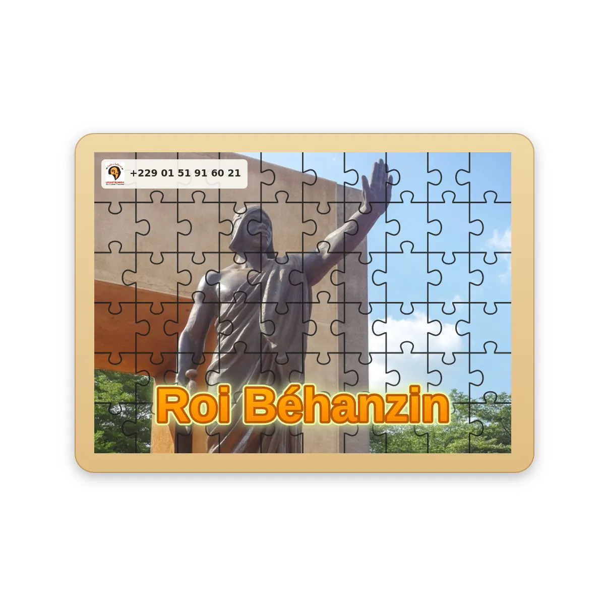 Puzzle culturel : statue du roi Béhanzin