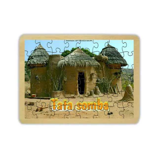 Puzzle culturel illustré d’un Tata Somba
